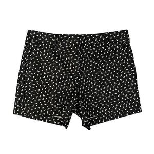 LOFT Shorts Women 4 Black Floral 4 In The Riviera Stretch Flat Front Ann Taylor